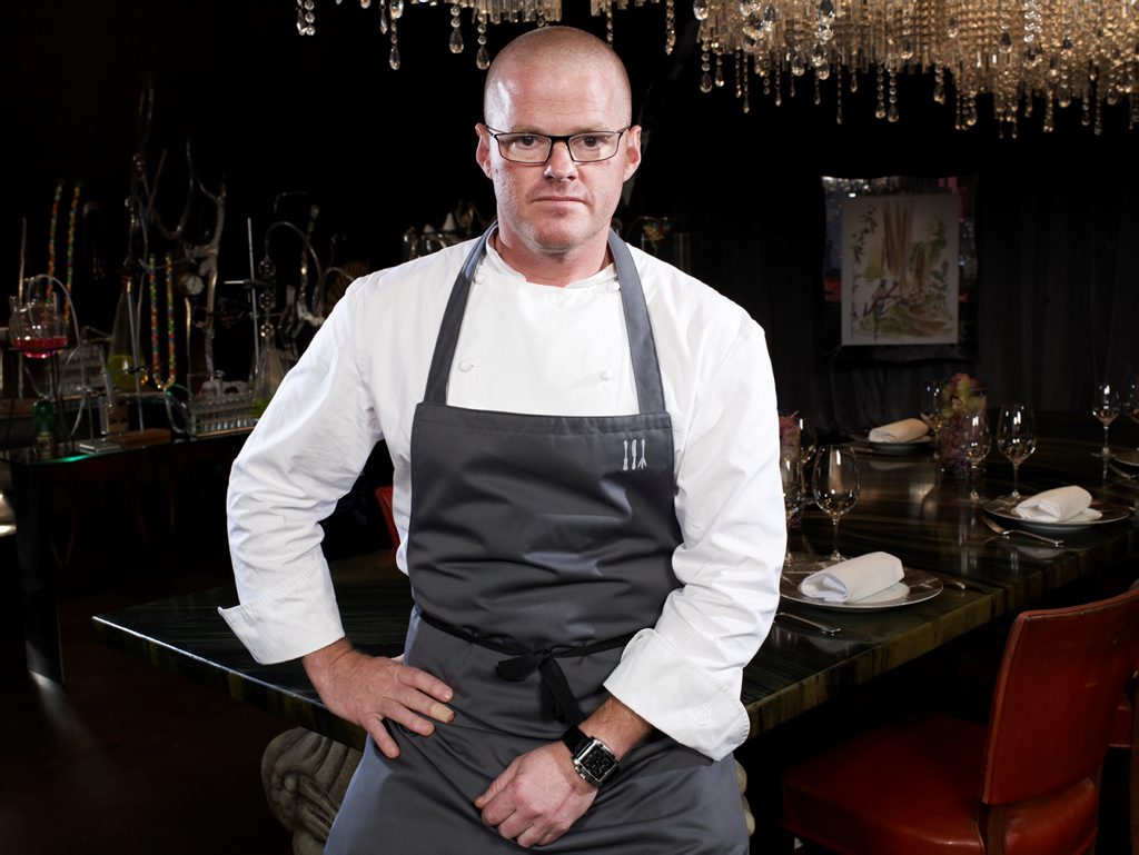 Heston's restaurants The Fat Duck and Dinner by Heston Blumenthal have received many awards, including Best Restaurant in the World. Heston's restaurants The Fat Duck and Dinner by Heston Blumenthal have received many awards, including Best Restaurant in the World.